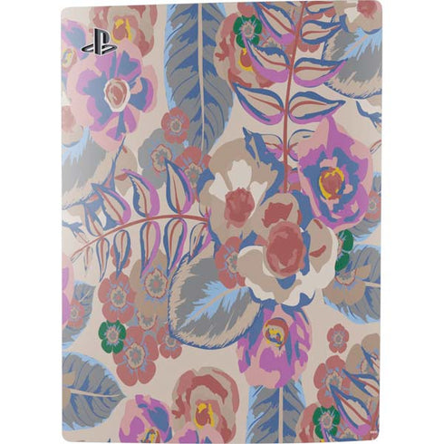 Warm Taupe Floral PS5 Console Skin